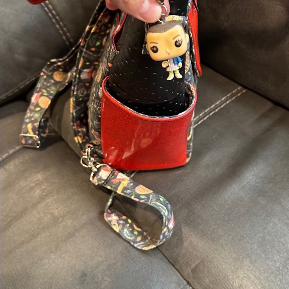Mouth Breather Tote Bag with Red and Black Accents - Picture 3 of 4